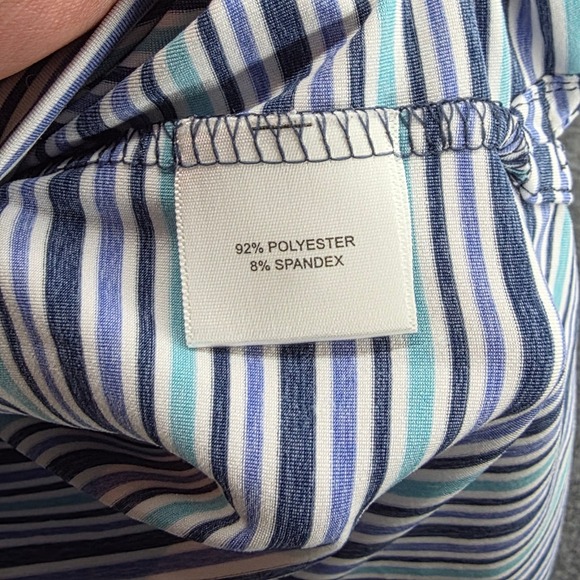 Peter Millar Summer Comfort Mens Large Striped Polo Short Sleeve Golf Casual - Picture 5 of 7
